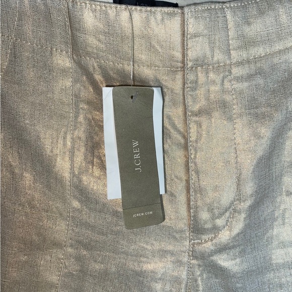 Vintage J . Crew woman metallic career pants size 2 new with tags - Picture 8 of 11